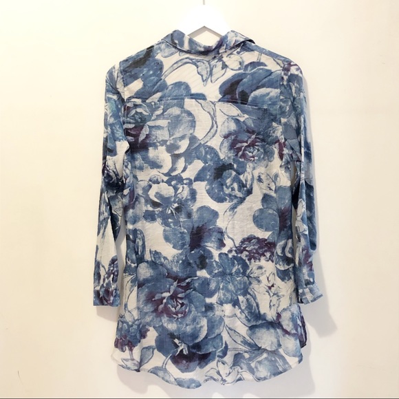 Sheer and flowy Soft Surroundings tunic - Picture 6 of 7